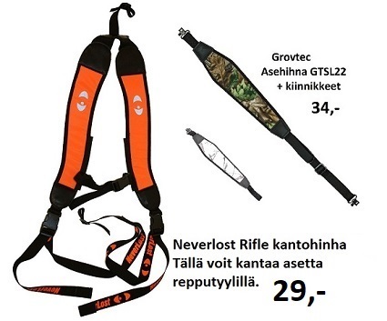 Neverlost-Rifle-Sling-Double. kivääri aseenkantohihna asepaja m.vuorela