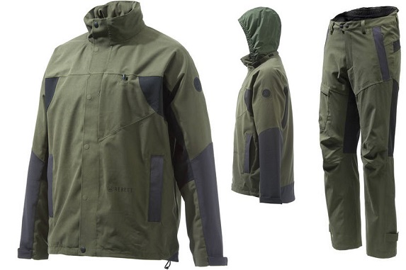 Beretta Tri- Active WP takki ja housut  koko L jacket pants asepaja m.vuorela metsästyspuku vihreä green aseliike ylistaro