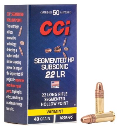 22LR CCI Segmented HP subsonic 50kpl