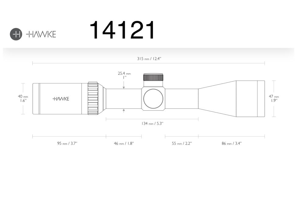 Hawke Vantage 3-9x40 Mil Dot - Image 3