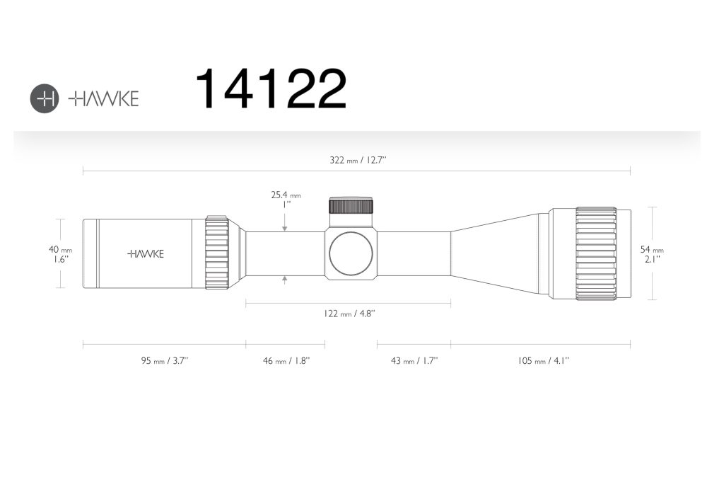 Hawke Vantage 3-9x40 AO 30/30 Duplex 14122 - Image 3