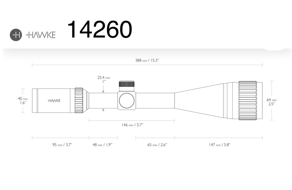 Hawke Vantage IR 4-16x50 AO Mil Dot IR - Image 5