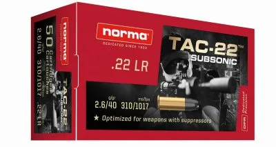 22LR Norma TAC-22 Subsonic 500kpl