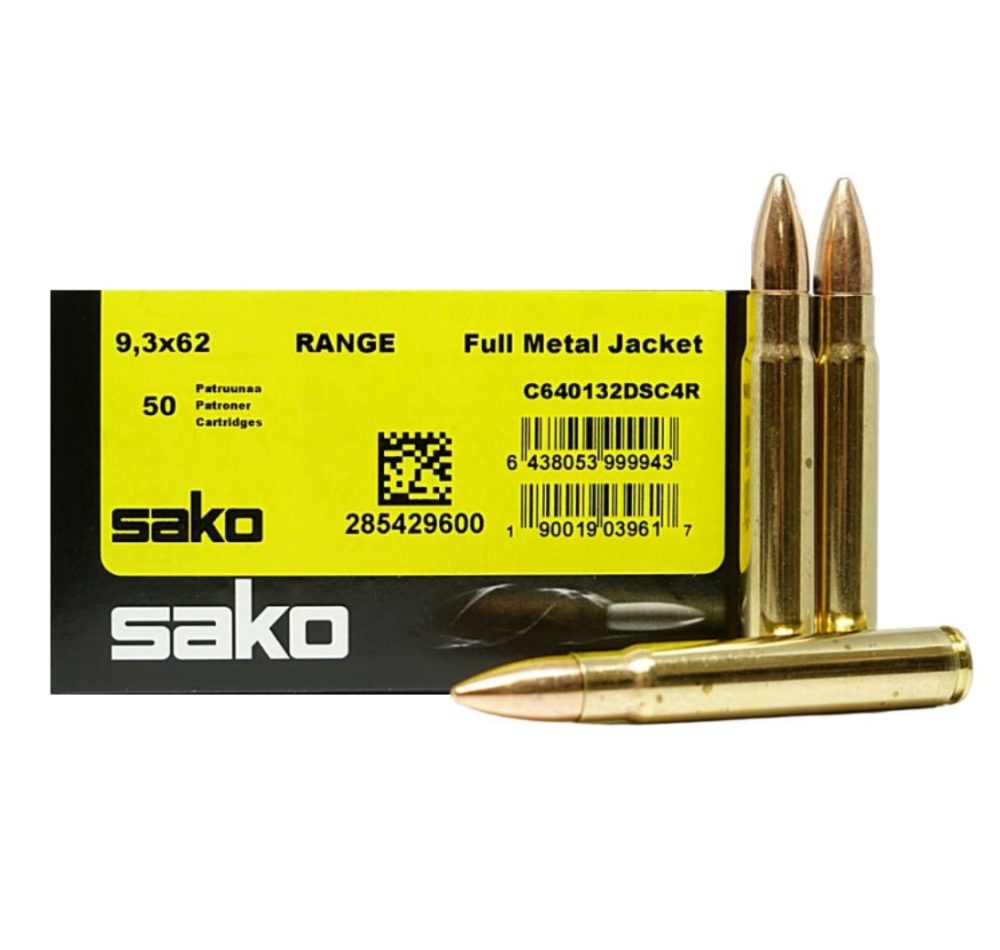 Sako 9,3x62 FMJ Range 15g