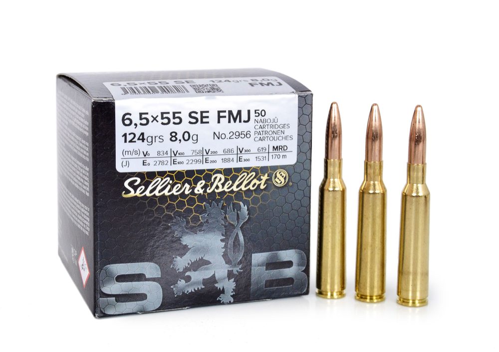 S&B 6.5x55 SE 8g FMJ