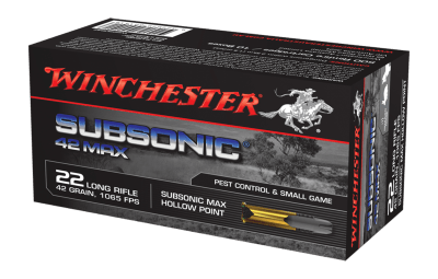 22LR Winchester Subsonic 42 Max 500kpl