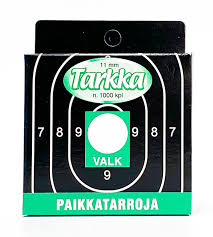 Tarkka, Paikkatarra valkoinen 11mm