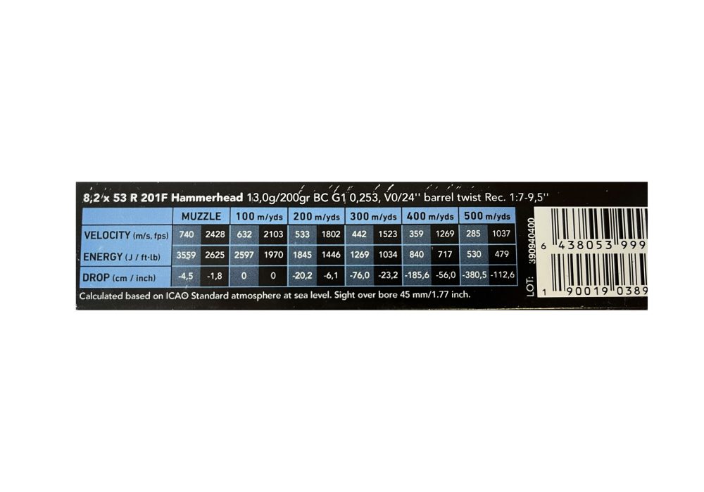 8,2x53R Sako Hammerhead 13,0g - Image 2