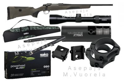 Sako 90 Finnlight Black kivääripaketti