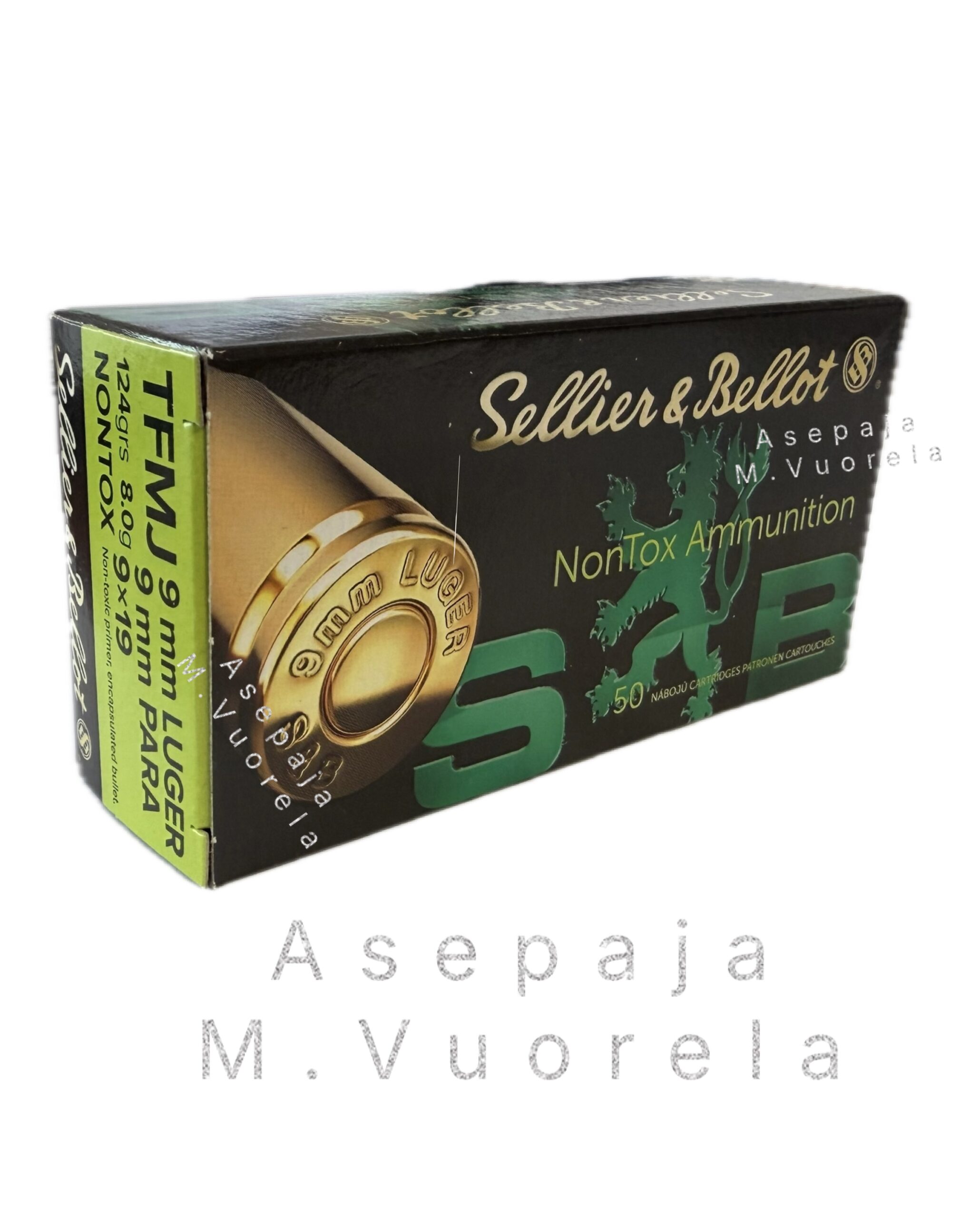Sellier&Bellot 9mm 8g TFMJ NONTOX 50kpl